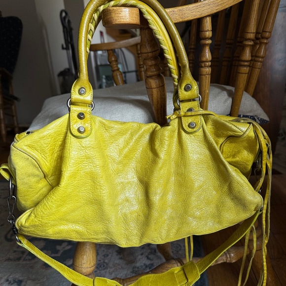 BALENCIAGA S/S 2004 Yellow Twiggy, Chevre Leather/Pewter Hardware - Picture 15 of 16